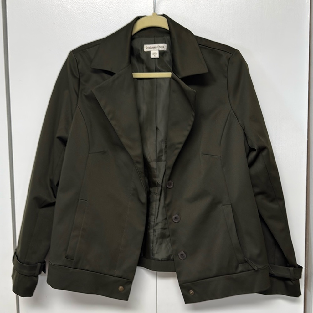 Cold Water Creek Green lined Jacket